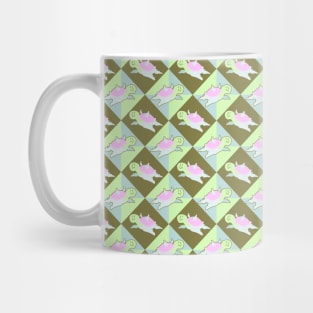 Angel Turtle Diamond Pattern Mug